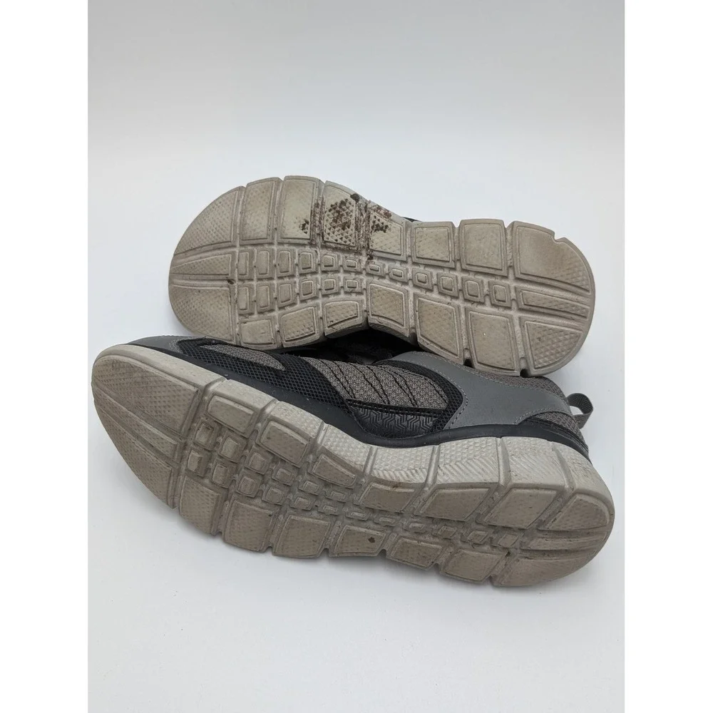Skechers‎ Sneakers Mens 9 Gray 51532 CCBK Relaxed Fit Air-Cooled Memory Foam Gym